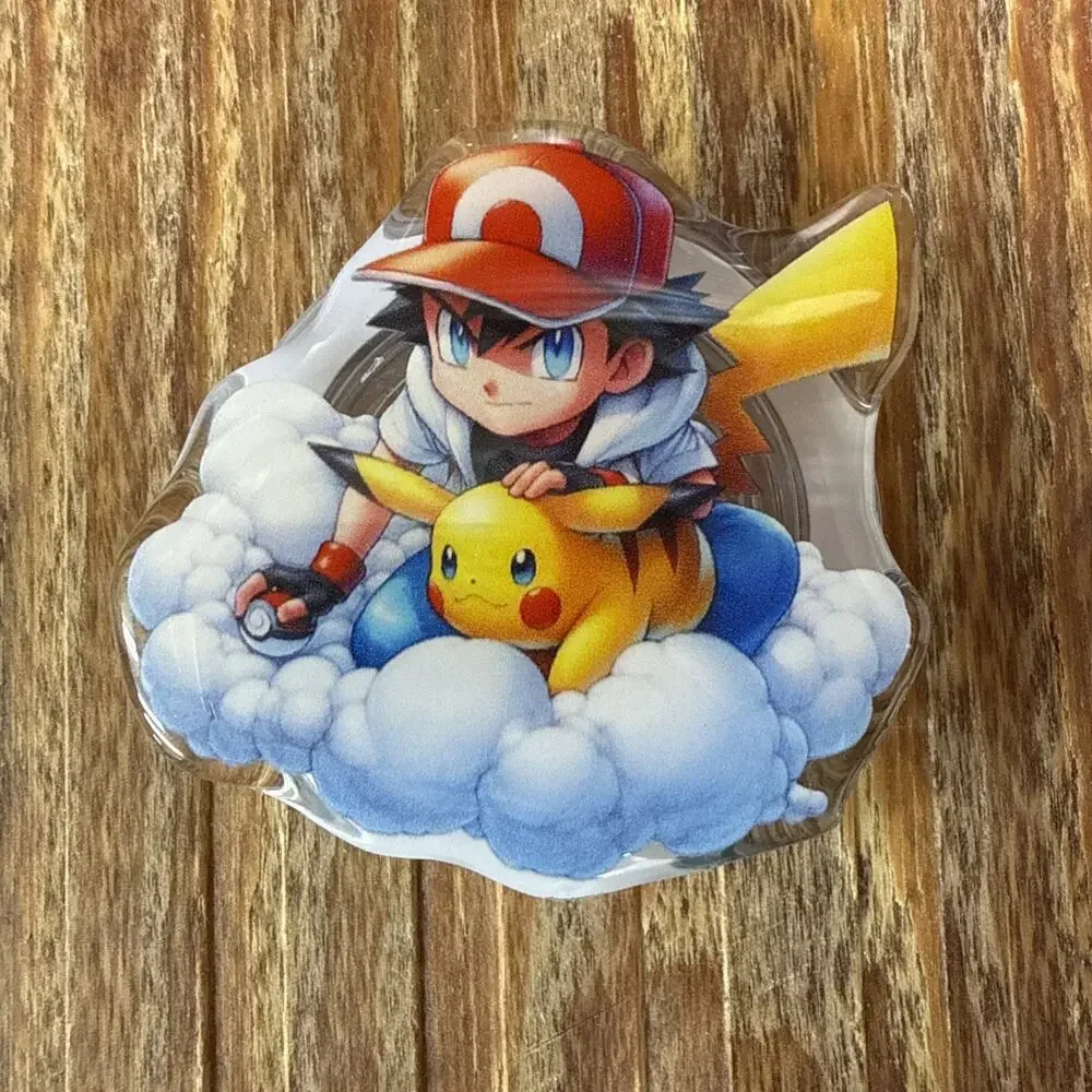 Magnetic Pokemon Pikachu and Ash Pop Up Phone Grip
